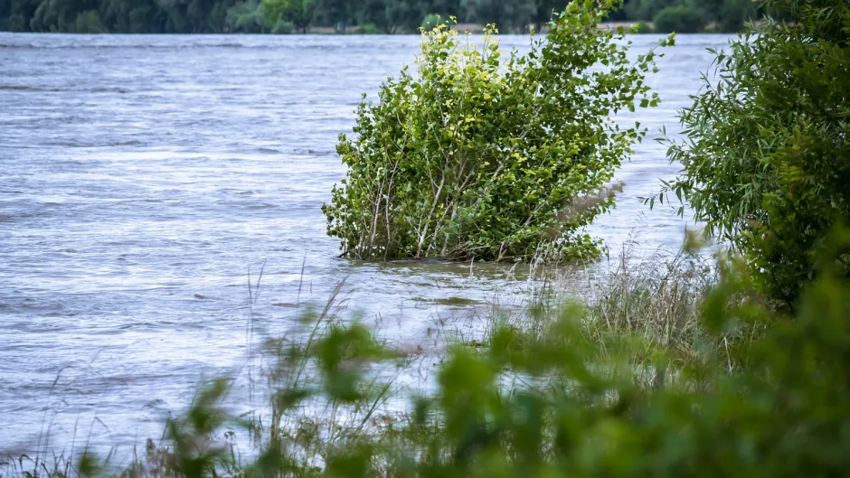 Bild eines übertretenden Flusses